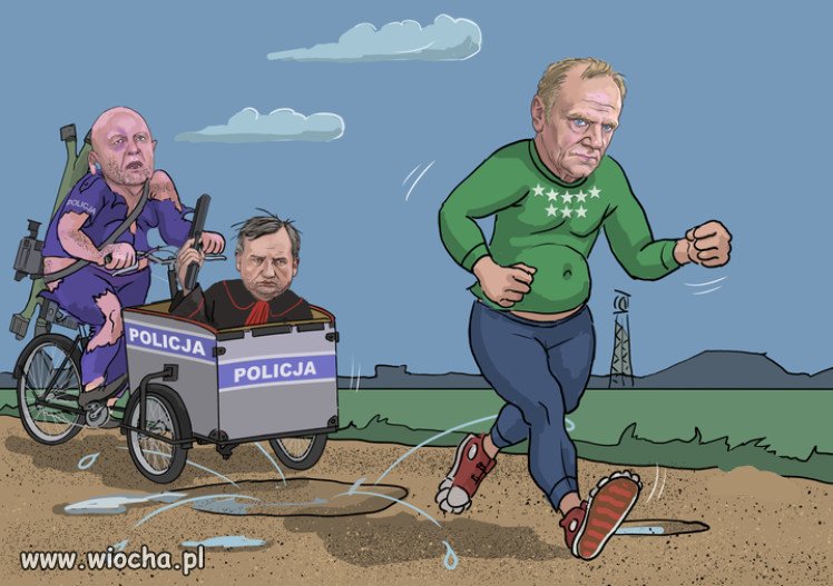 Scigany przez aparat dyktatury PiSu...to strach Kaczynskiego!