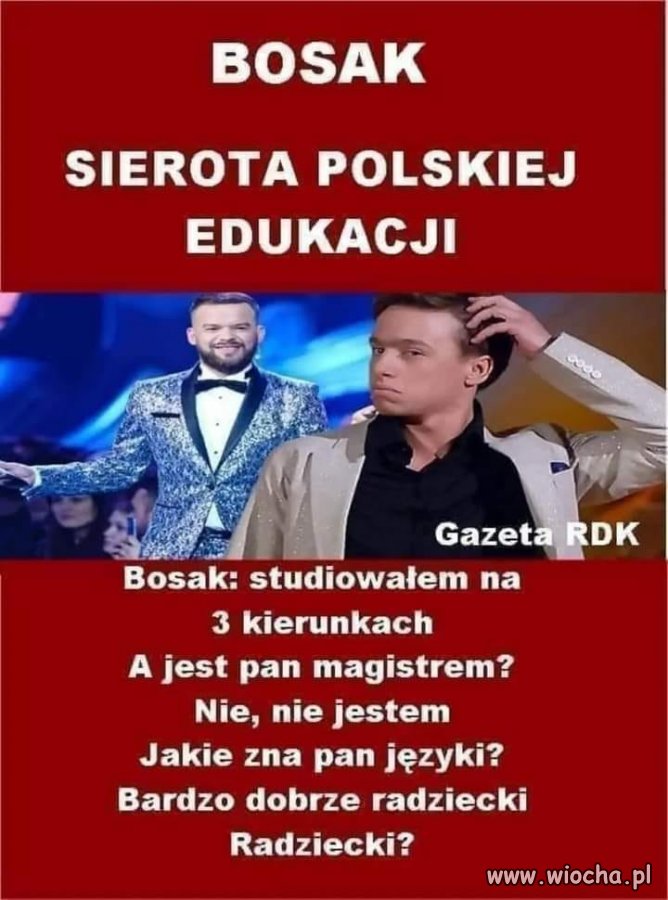 Oj cienki w „językach” jest jak na XXI wiek i jego młody wiek. To wstyd