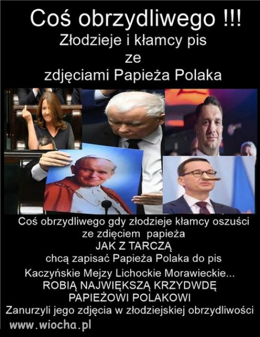 Złodzieje i oszuści chowają się za "świętością" JPII...