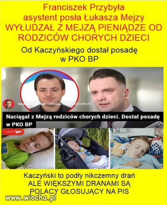 Im wiekszy degenerat moralny i oszust, tym wieksza kariera!