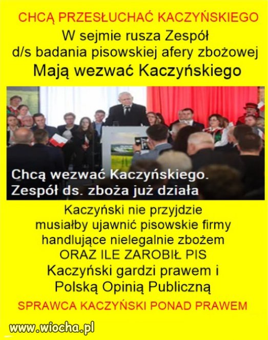 Zwykly posel Kaczynski, jest ponad prawem, ale rzadzi...