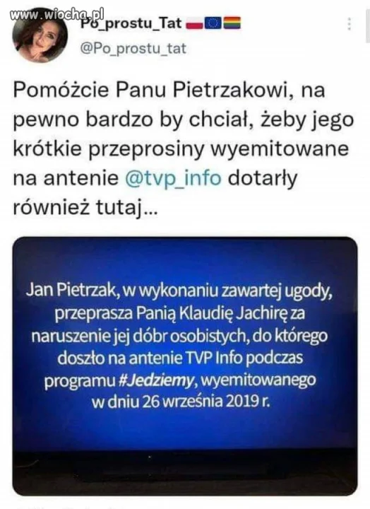Jasiu też przeprasza