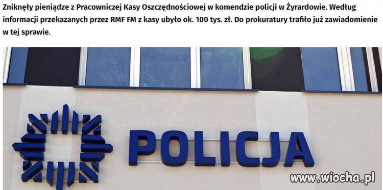 Ktoś chyba się sprawą milionów a CBA zainspirował