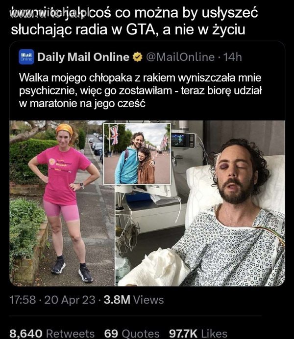 Zmęczyłam się Twoją chorobą 