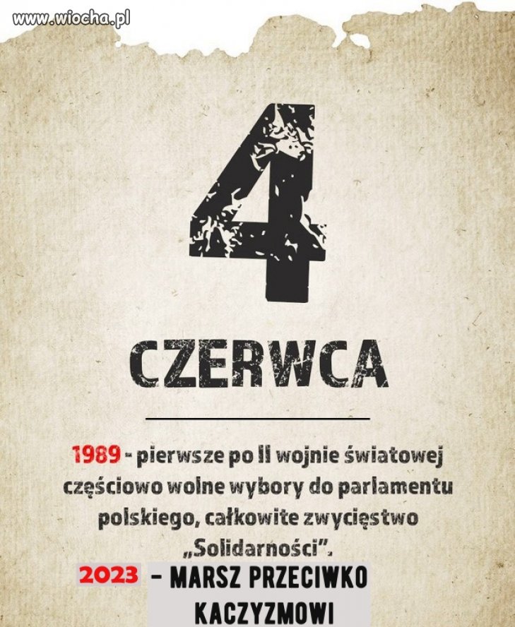 Kartka z kalendarza. 