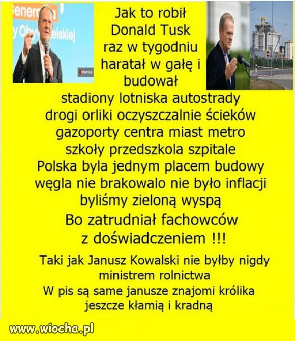 Bylo tak zle...i potem przyszedl PiS z gruszkami na wierzbie!
