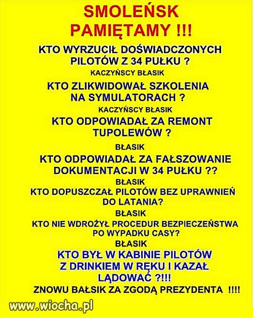 Winnych wypadku nie trzeba szukac daleko przez 13 lat!