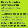 Zatrzymana blondynka
