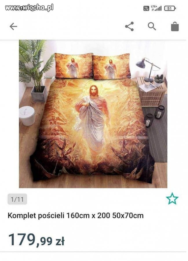 Na takiej pościeli to można tylko z żoną