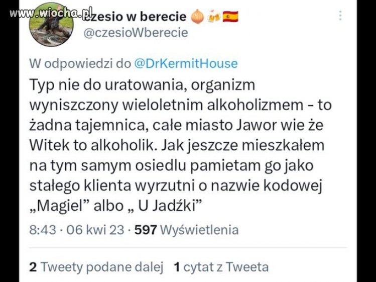 To zatem zacna postać znana w całym mieście