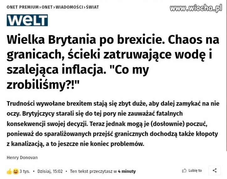 Dla fanów polexitu: