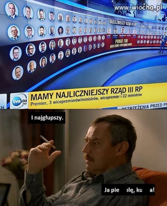 Bo nie ilosc sie liczy, ale jakosc...w rzadzie i narodzie!