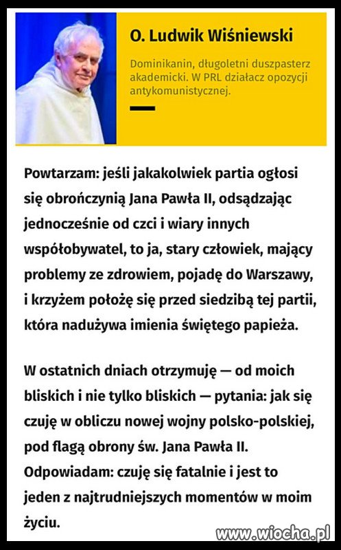 Takie czasy...kiedy PiS chowa się za "świętoscią" JPII!