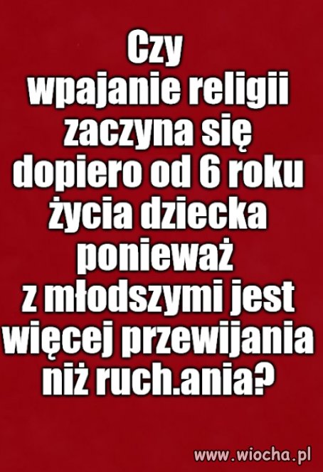 Gdyby nie ICH czyny, nie byłoby chorego pytania.