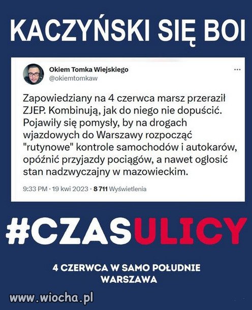 Kaczyński zawsze był tchórzem, ale teraz jest w panice!