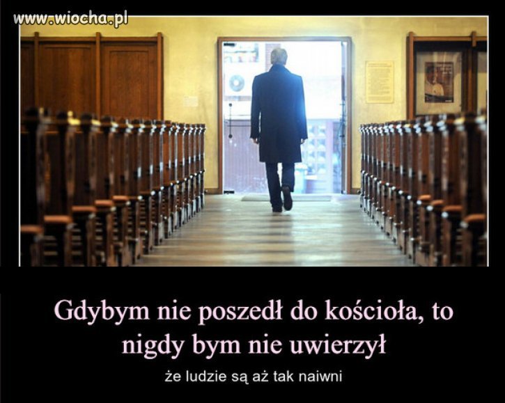 Religia powstała gdy pierwszy oszust spotkał pierwszego głupca