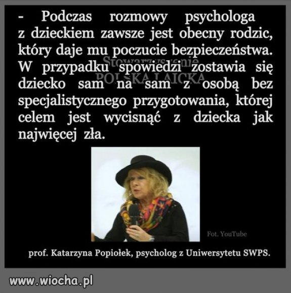 Chrońcie swoje dzieci, przed indoktrynacją sekty kościoła!