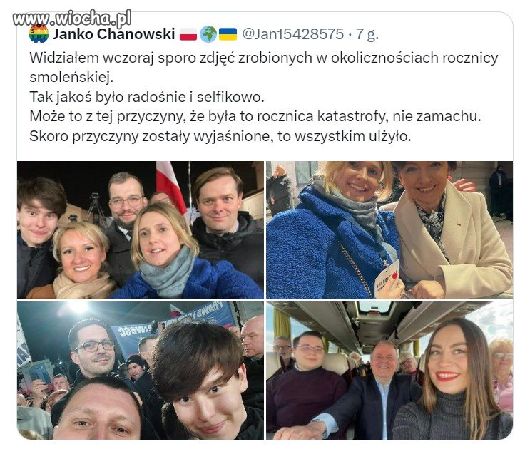 Widać, dla niektórych to radosna rocznica