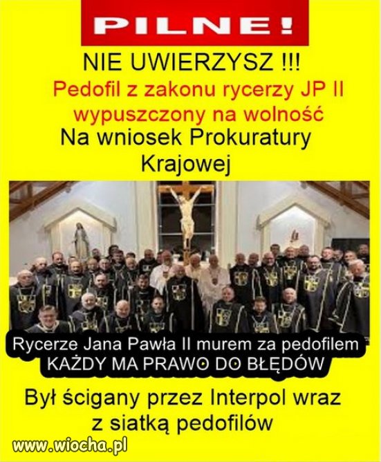 Tak wygląda walka sojuszu PiSu i kościoła z pedofilia!