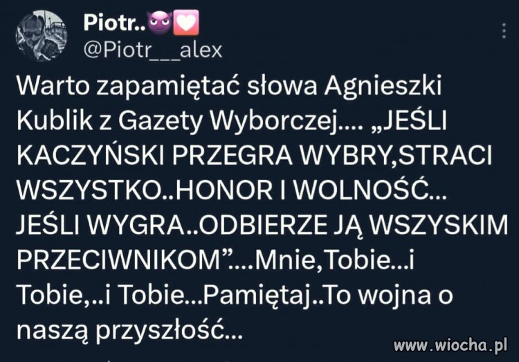 To jest prawda, bo potem nie będzie nic