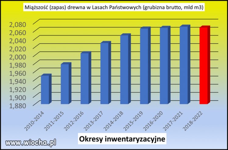 Raport z Wielkoobszarowej Inwentaryzacji Stanu Lasów (edycja 2018-2022). 