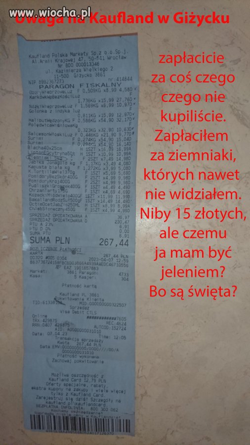 Kauflannd Giżycko - oszust