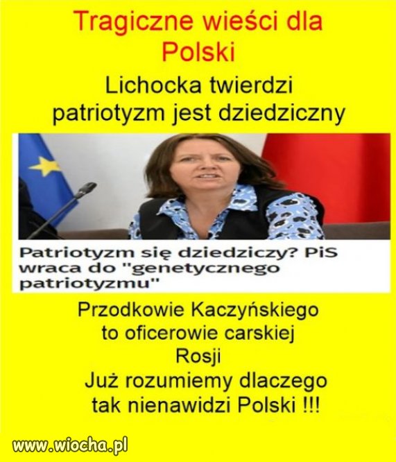 Głupota w PiS też jest dziedziczna...