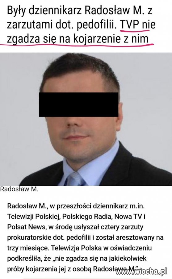 TVP chciała ukryć przed Polakami, że pracował dla niej pedofil.