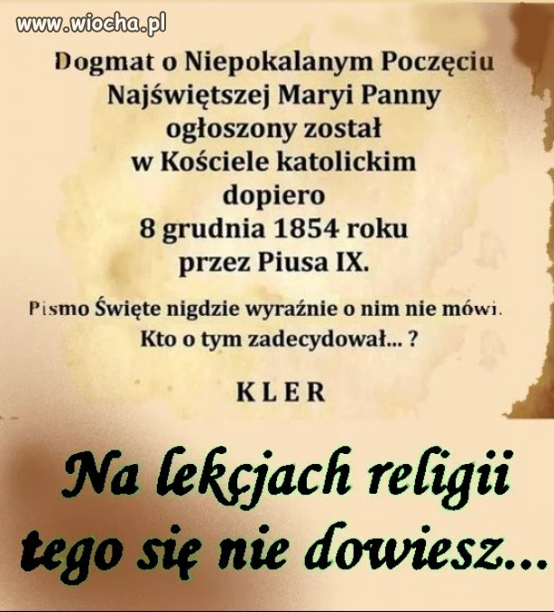 Na lekcji religii o tym się nie dowiesz 