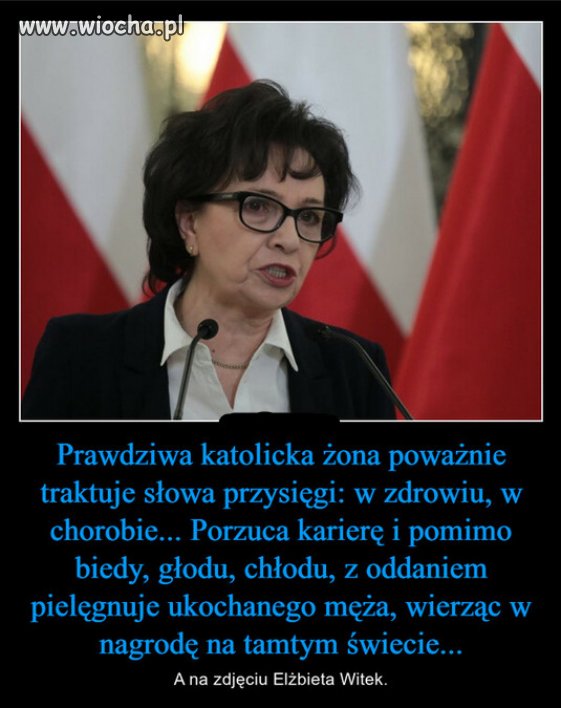Polka katoliczka z PiSu Kaczynskiego...kochajaca zona!