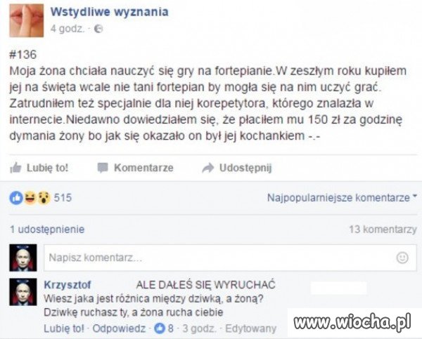 Igraszki na fortepianie.