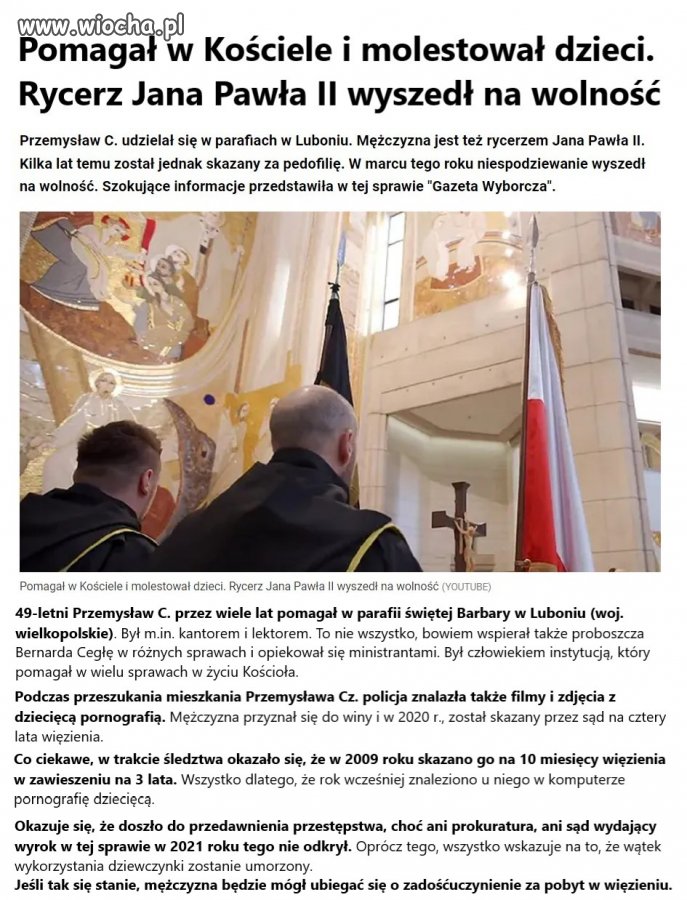 Pedofil recydywista miał opuścić areszt dopiero w 2024 roku. 