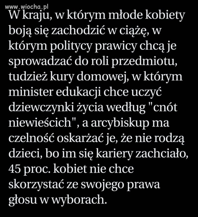 Faceci popierają Konfę a ich kobity nie chcą głosować.
