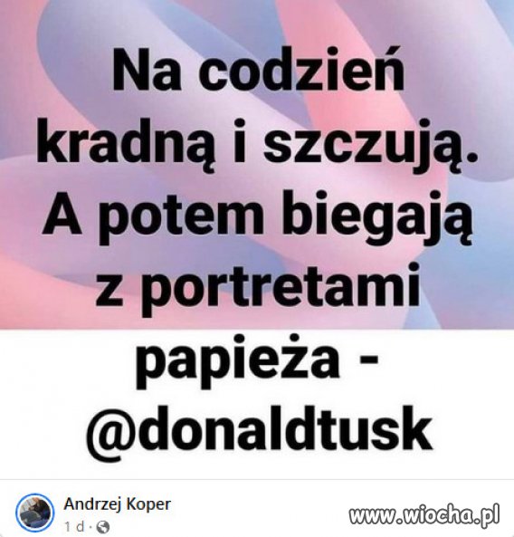 PiS zakłamany jak kościół, pasują razem w sojuszu.
