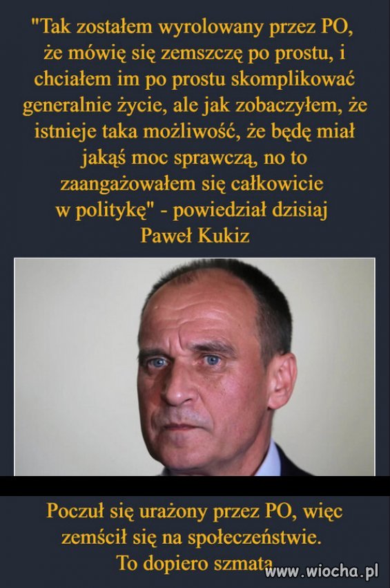 Już nie wiadomo co myśleć o tym oszołomie...