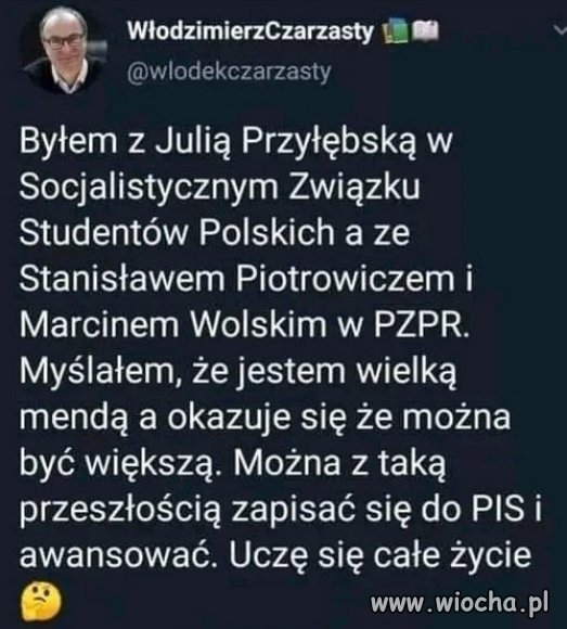 Człowiek uczy się całe życie...