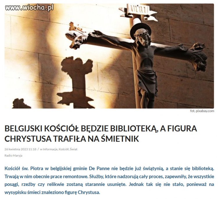 W Europie kościoły zamieniają się w obiekty kultury i nauki.