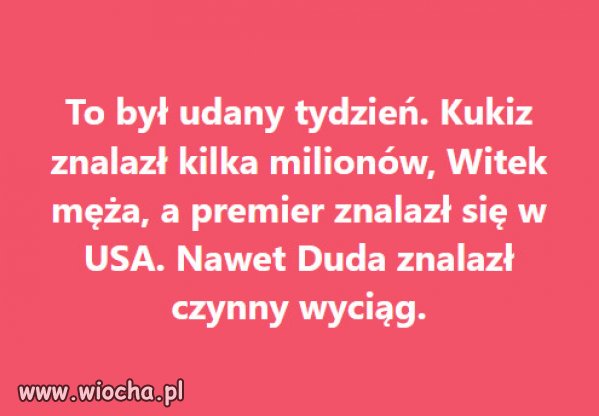 Same "sukcesy" PiSu, zeby ludziom zylo sie lepiej.
