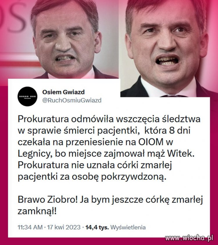 Pokrzywdzona jest Witek, bo sprawa z mężem wyszła na jaw,