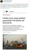 Rząd prowadzi Polskę do katastrofy gospodarczej.
