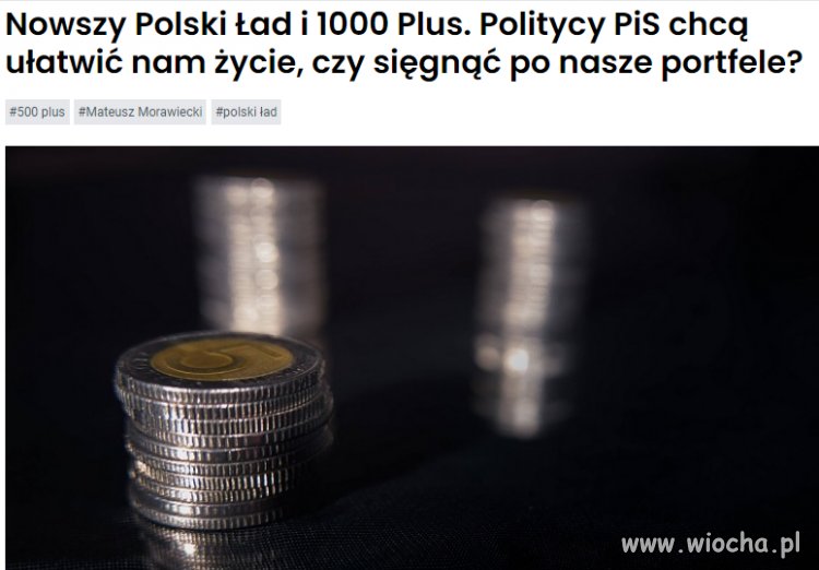 Kolejny nowy ład i 1000 za bombelka