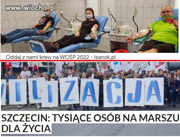 Tylko jedni na tym obrazku pomagają