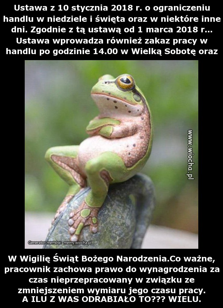 Ustawa z 10 stycznia 2018 r. o ograniczeniu handlu