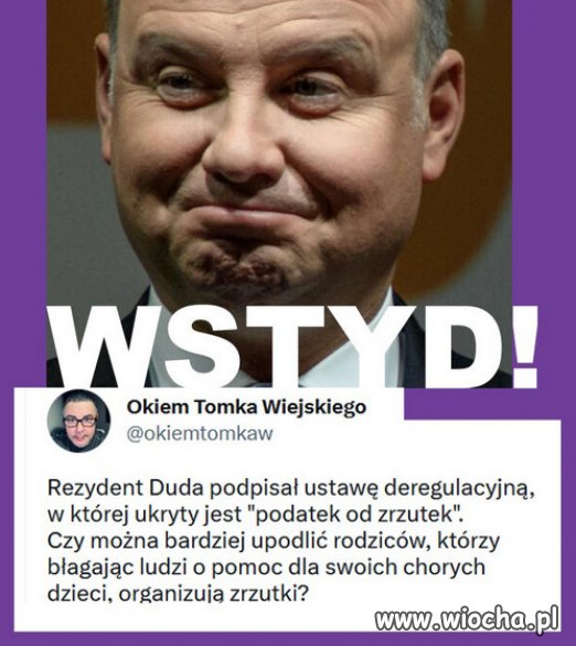 Jak ty dupo możesz patrzeć w lustro? 
