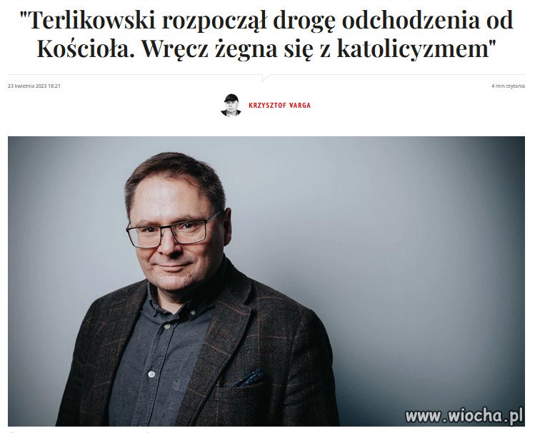 Transmutacja Terlikowskiego, do furii doprowadza faryzeuszy