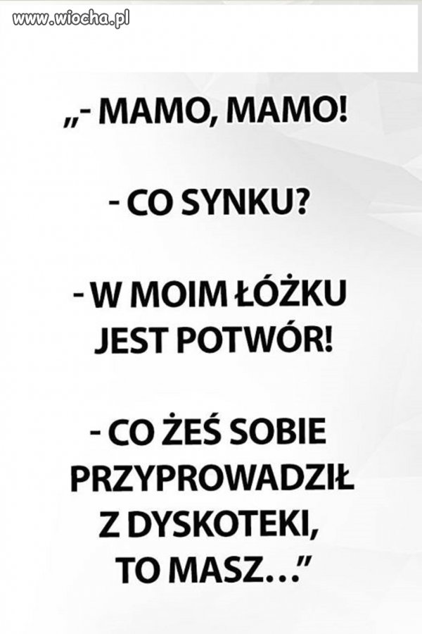 Ja ci do łożka nie zaglądam