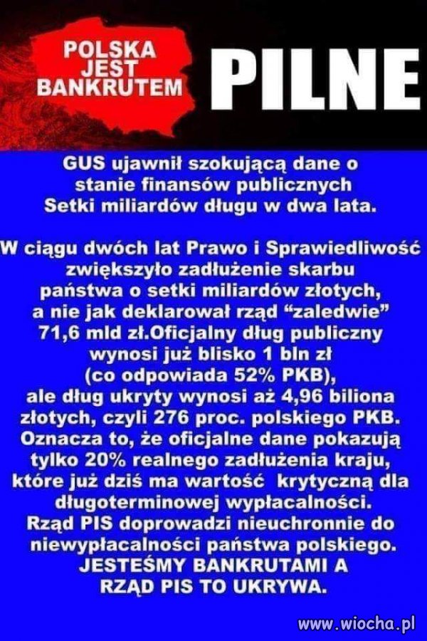 Tak się kończą rządy nieudaczników i złodziei: 