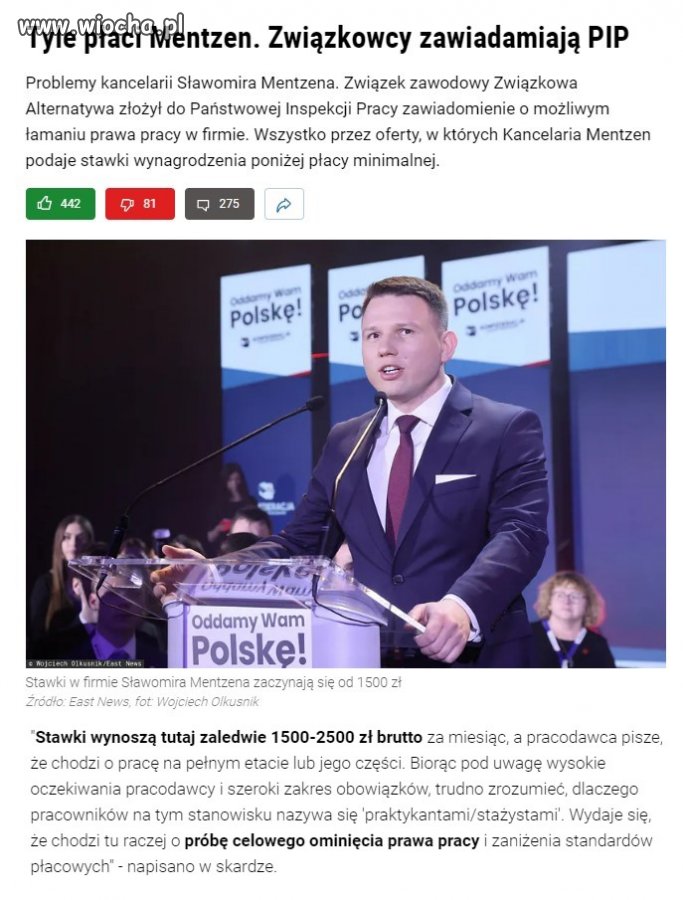 Mentzen  poszukuje pracowników. 