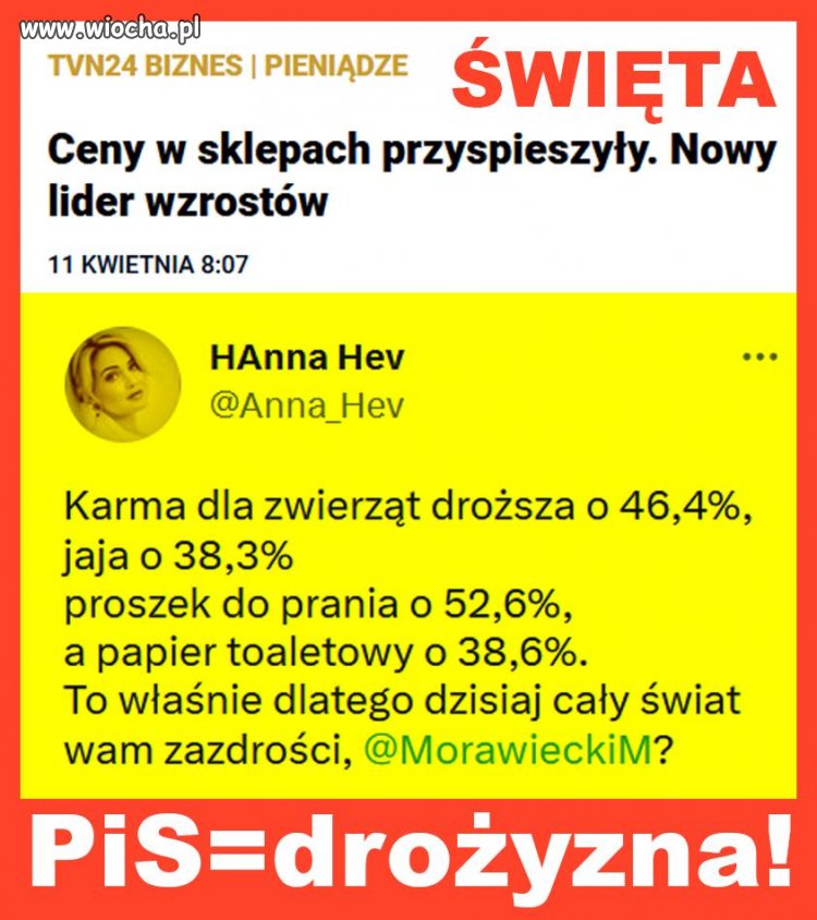 PIS = drożyzna!!!