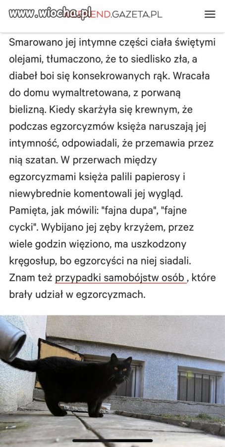Przyjrzał się egzorcyzmom w Polsce.